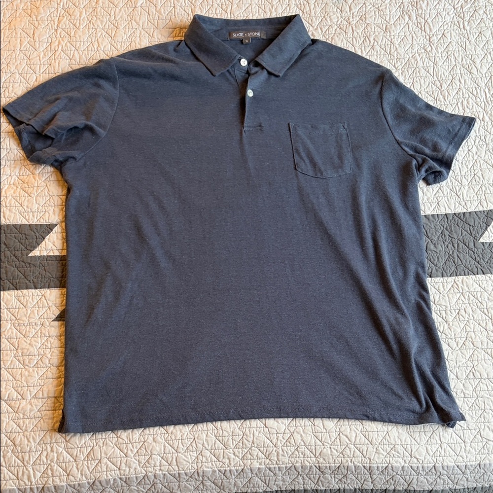 Men's Slate & Stone Dark Gray Polo Shirt